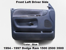 94 95 96 97 Dodge Ram 1500 2500 Front Left Driver Side Door Trim Panel Blue Oem