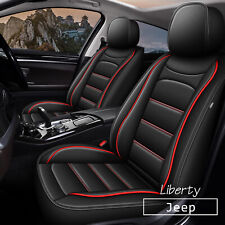 For Jeep Liberty 2002-2012 Car 2-seat Covers Pu Leather Accessories Cushion Pad