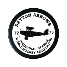 Wha Retro Style 1972 Dayton Arrows Souvenir Hockey Puck New