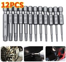 12x Torx Bit Set Quick Change Connect Impact Driver Drill Security Tamper Proof