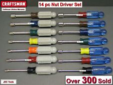 Craftsman 14 Pc Sae And Metric Nut Driver Set Mm Inch Piece New  7