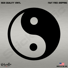 Yin And Yang Vinyl Die Cut Car Decal Sticker - Free Shipping