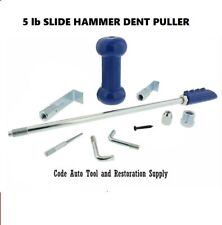 9pc Heavy Duty Dent Puller Slide Hammer Kit Car Auto Body Shop Repair Tool Set