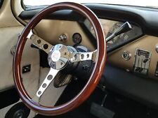 15 Sebring Mahogany Wood Steering Wheel Classic Cars Rods 3 Spoke