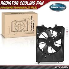 Radiator Cooling Fan Assembly W Shroud For Acura Mdx 14-20 Honda Pilot 16-22