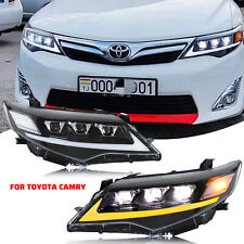 Led Headlights For Toyota Camry 2012 2013 2014 Sequential Signal Front Lamps