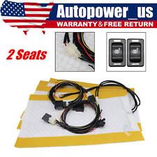 4pads Carbon Fiber Car Heated Seat Heater Kit W Switch Universal Wiring Harness
