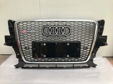 For Audi Q5 Rsq5 2009 2012 Front Bumper Grille Grill Black Henycomb Mesh Chrome
