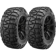 Qty 2 33x13.50r15lt Nitto Mud Grappler 109q Load Range C Black Wall Tires