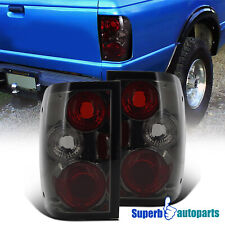 Fits 1993-1997 Ford 93-97 Ranger Tail Lights Brake Lamps Smoke Replacement Pair