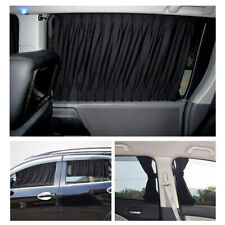2pcs Car Window Curtain Sunshade Universal Baby Van Suv Uv Kit Black Us Stock