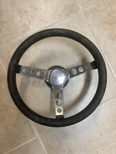 Vintage Superior Style Aftermarket Steering Wheel Flat Hot Rod Used Worn