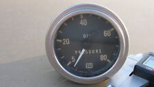 Vintage Stewart Warner Mechanical Oil Pressure Gauge 5-80 Psi 2-14 Diameter