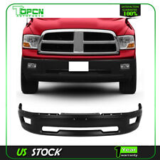Front Bumper Black Steel For 09-12 Dodge Ram 1500 W Fog Light Holes 68206067aa