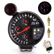 5 4 In 1 Car Racing Tachometer Rpm Meter Water Temp Oil Temp Oil Pressure S1c1