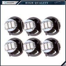 6pcs T4t4.2 Red Neo Wedge Led Bulbs 3-3014-smd For Ac Climate Control Light