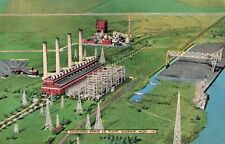Cen Zilwaukee Saginaw Mi Consumers Power Coal Burning Steam Turbine Power Plant