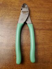 New Snap On 87acf 7.5 High Leverage Green Angled Diagonal Cutter Pliers