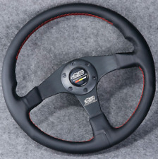 Jdm Mugen Steering Wheel 14inch 350mm Deep Dish For Honda Omp Boss Kit Hub