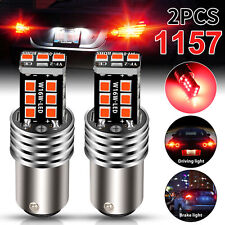 2x 1157 Led Brake Light Safety Stop Tail Parking Bulb Bright Red