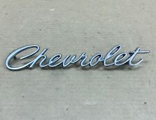 Vintage Chevrolet Script Emblem Nameplate