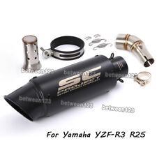 For Yamaha Yzf-r3 Yzf-r25 20152023 Slip On Exhaust Muffler Tip Mid Link Pipe