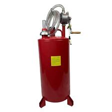 Professional Red 20 Gal Waste Oil Drain Air Operated Drainer Drainage Lift Auto
