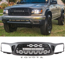 Front Grille For 2001-2004 Toyota Tacoma Trd Honeycomb Mesh Bumper Hood Wletter