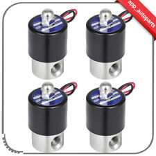 4 Solid 14 Npt Air Ride Suspension Valve Electric Solenoid Stainless Steel 12v