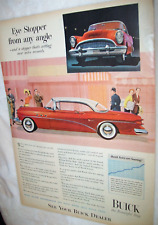 1954 Buick Super Coupe Large-mag Car Ad -eye Stopper From Any Angle