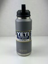 Yeti Rambler Bottle 36 Oz With Chug Cap Charcoal - Free Shipping