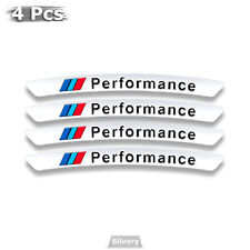 For Bmw 4pcs Performance Wheels Aluminum Sticker Badge Logo Emblem M Power Sport
