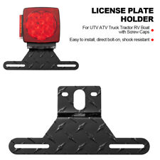 Car Trailer License Plate Holder Bracket Tag Number Plate Frame Support Utv Atv
