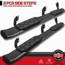 For 05-24 Nissan Frontier Crew Cab Side Step Curved 4.3 Running Board Nerf Bar