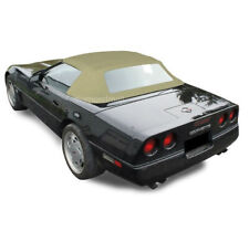 Fits Chevy Corvette 1986-93 Convertible Soft Top With Plastic Window Tan Canvas