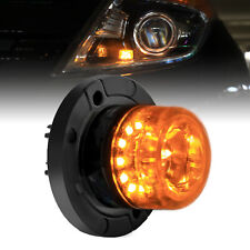 Amber 12w Led Hideaway Strobe Light Sae Waterproof Police Tow Truck Grill
