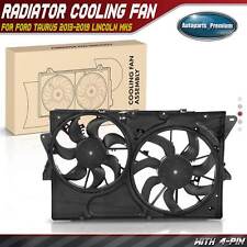Radiator Fan Assembly W Shroud Dual Fans For Ford Taurus 13-19 Lincoln Mks