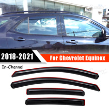 In-channel Vent Shade Window Visors Sun Rain Guards For 2018-2021 Chevy Equinox