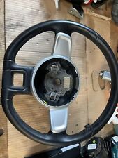 2012-2019 Volkswagen Beetle Steering Wheel White Leather Black Stitch Oem