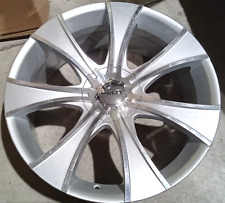 Helo He874 Silver Machined 20x8.5 Wheel With Center Cap 5x110 And 5x100 Bc