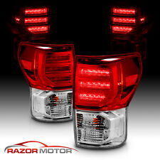 For 2007 2008 2009 2010 2011 2012 2013 Toyota Tundra Red Clear Led Tail Lights