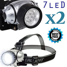 2x 1000lm Led Biking Hiking Headlamp Flashlight Torch Headlight Cree