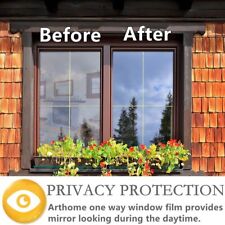 Arthome Window Tint For Home One Way Mirror Film Daytime Privacy Heat Control Re