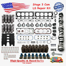 For Chevy Gmc Ls Truck Stage 3 Cam Low Lift 4.8 5.3 6.0 6.2l Gaskets Lifters Kit