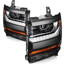 For 2016-2019 Chevy Silverado 1500 Projector Hidxenon Headlight Pair W Led Drl