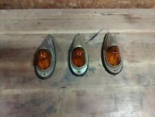 Vintage Kd 517 Roof Lights High Clearance Lamps Amber Set Of 3 Used Rat Rod