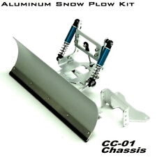 Aluminum Rc Snow Plow Set For Tamiya Cc-01 Pajero Jeep Wrangler Isuzu Mu
