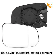 Car Right Passenger Side Heated Mirror Glass With Backing For Volvo C30 V60 S60