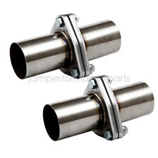 Pair 2pcs 2.5 Od Universal Quickfix Exhaust Triangle Flange Repair Pipe Kit
