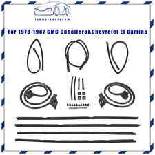 Weatherstripping Seals Kit Fit For 78-87 Gmc Caballerochevrolet El Camino 17pcs